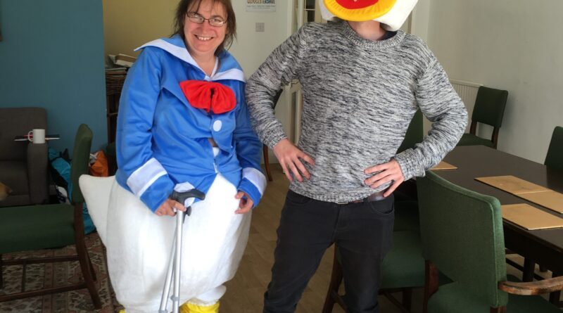 sally as donald duck