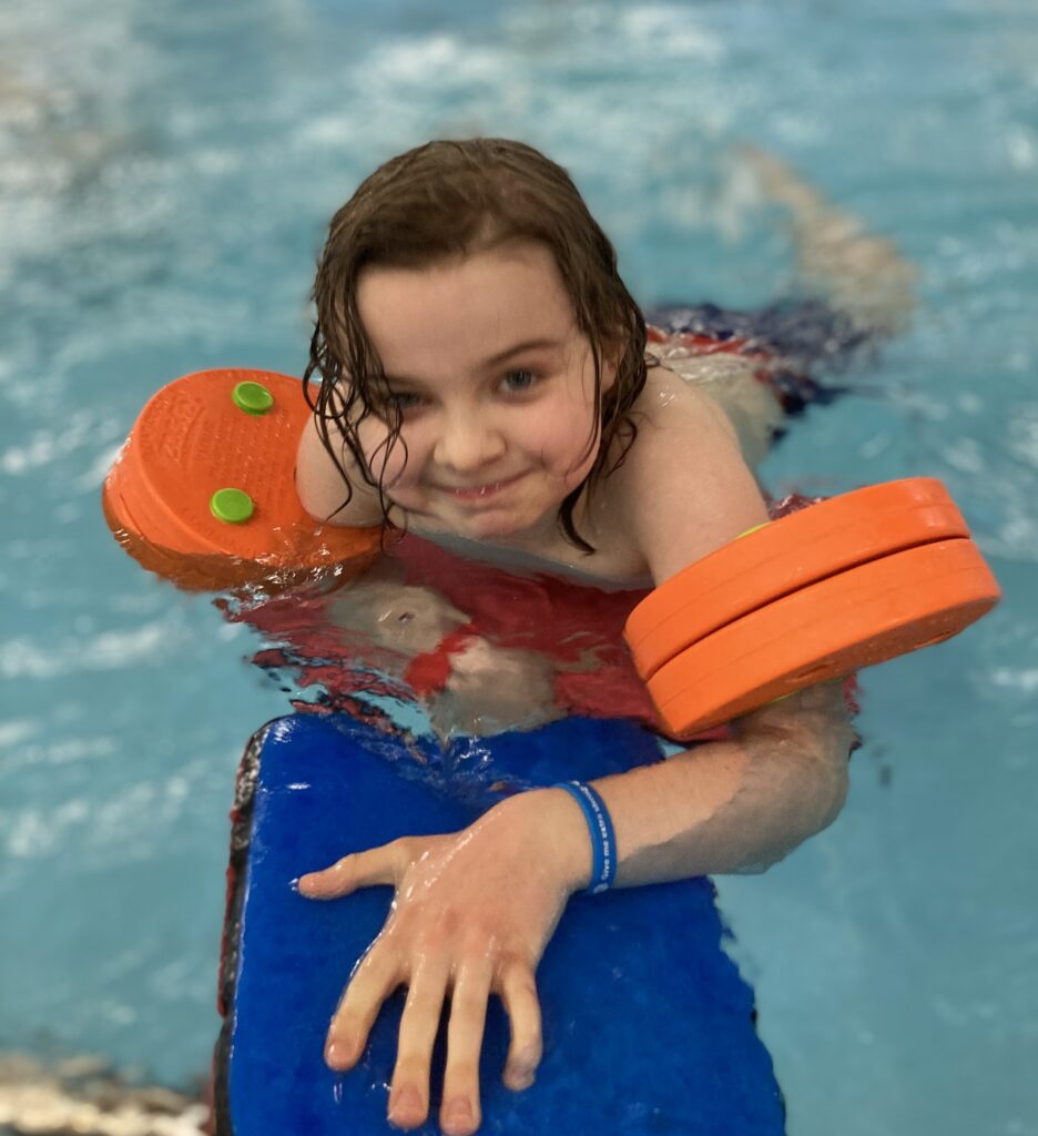 Jenson swimming